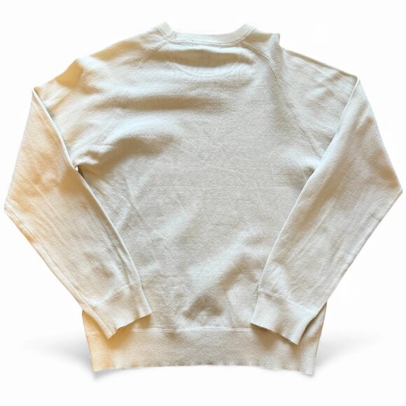 Vintage Y2K Club Monaco Crewneck Sweater • Beige Minimalist Knit • Quiet Luxury - Picture 2 of 3